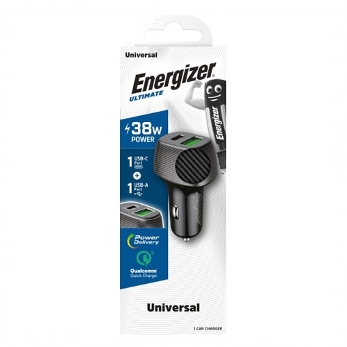 ENERGIZER CAR CHARGER 38W PD QC3.0 BLACK FR