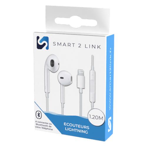 ECOUTEURS LIGHTNING FORMAT EARPODS (BT) SMART 2 LINK