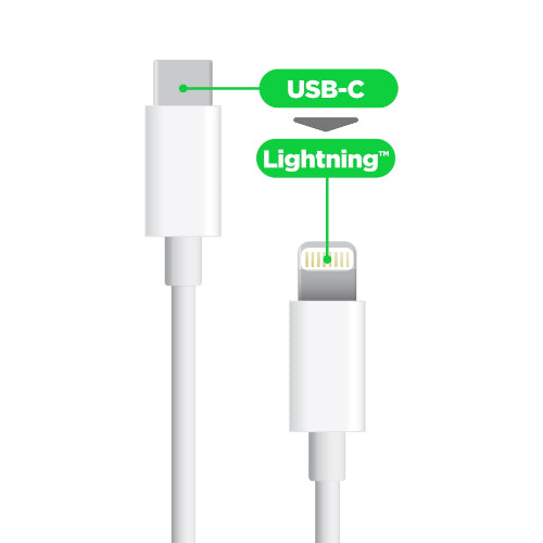 CABLE DE CHARGE - USB-C VERS LIGHTNING 1M - WAVE