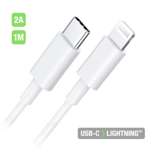 CABLE DE CHARGE - USB-C VERS LIGHTNING 1M - WAVE