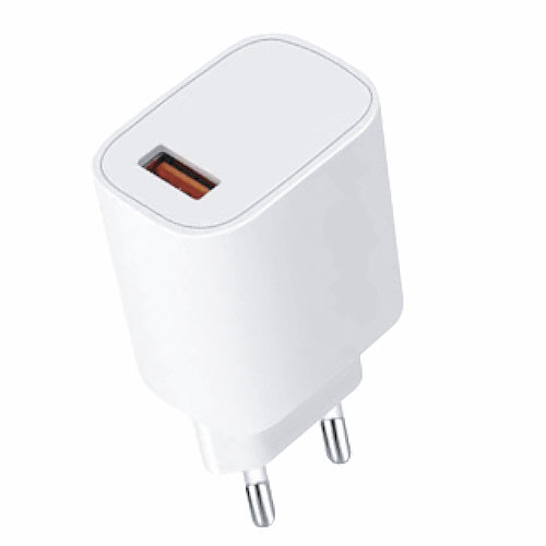 CHARGEUR SECTEUR 12W - 1 PORT USB BLANC - WAVE