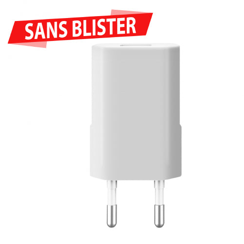 1A 5W MAINS CHARGER - 1 USB - WITHOUT WHITE BLISTER - WAVE
