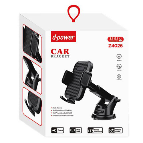 D-Power Support voiture Ventouse LX-26