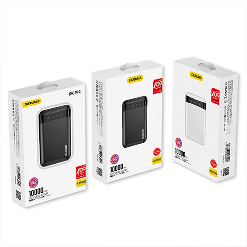DUDAO PORTABLE USB POWER BANK 10000MAH WHITE K3PRO MINI