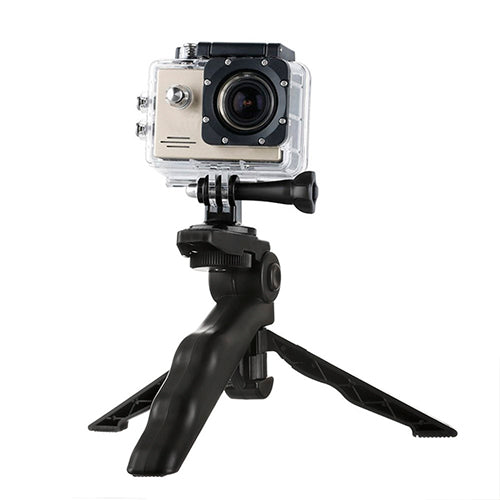 MOUNT WITH MINI TRIPOD FOR GOPRO SJCAM ACTION CAMERAS - BLACK