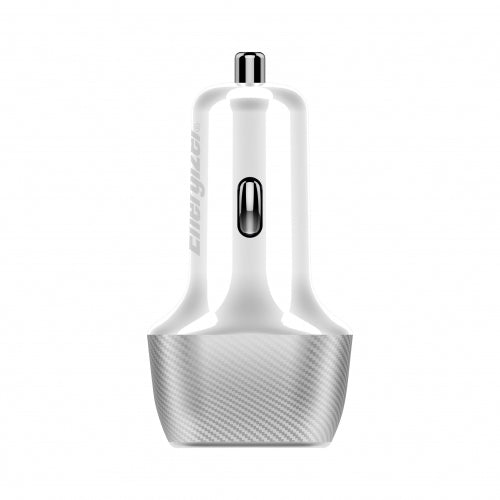 ENERGIZER CAR CHARGER 38W PD QC3 WHITE/SILVER