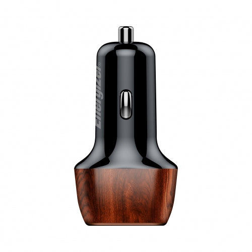 ENERGIZER CAR CHARGER 38W PD QC3 WALNUT BURL