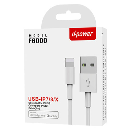 D-Power iPhone lightning cable (1M) F6000