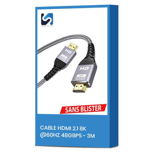 HDMI 2.1 CABLE 8K@60HZ-48GBPS - 3M SMART 2 LINK