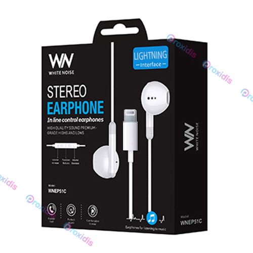 ECOUTEURS FILAIRE EP51 LIGHTNING WHITE NOISE