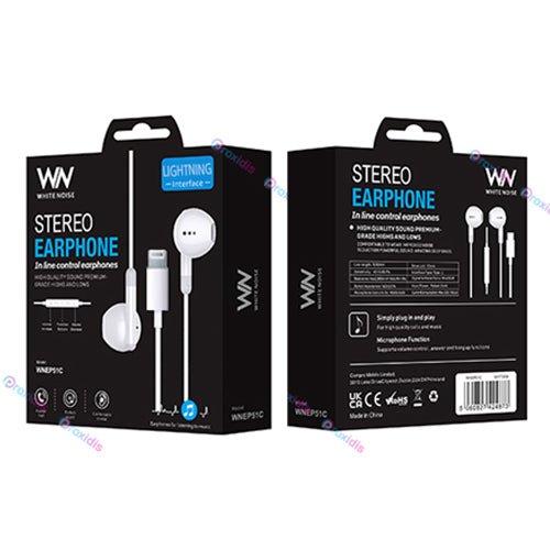 ECOUTEURS FILAIRE EP51 LIGHTNING WHITE NOISE