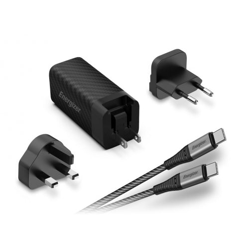 ENERGIZER MULTI-OUTLET WALL CHARGER - PD 90W + USB-TYPE C CABLE