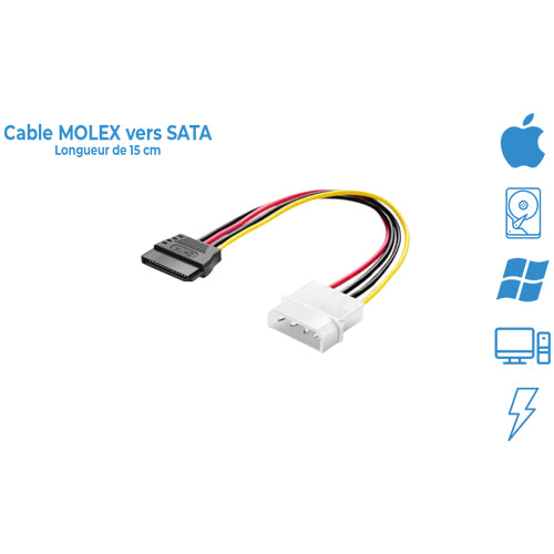 CABLE MOLEX VERS SATA SMART 2 LINK