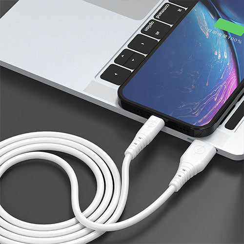 DUDAO USB CABLE - 6A TYPE C USB CABLE 1 M TGL3T - WHITE