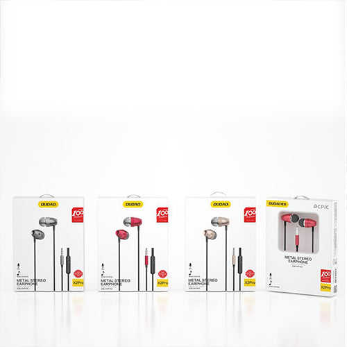 EARPHONES IN-EAR HEADPHONES HEADSET WITH 3.5 MM MINI JACK PLUG GOLDEN (X2PRO GOLD) - DUDAO