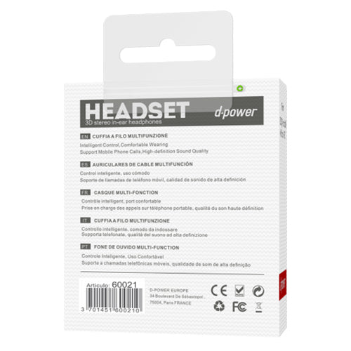 D-Power Earphone S6 K6007