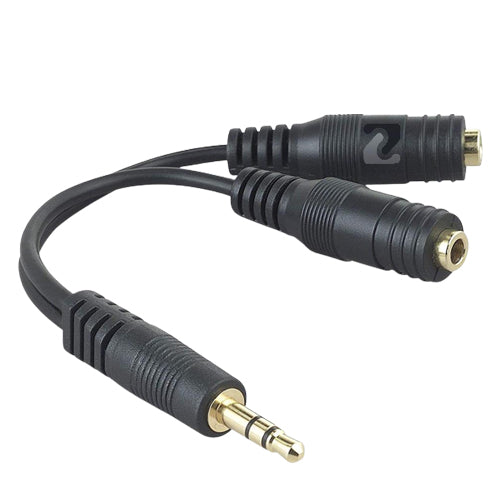 JACK 3.5MM Y - 2 FEMALE TO 1 MALE - 3POLES SMART 2 LINK