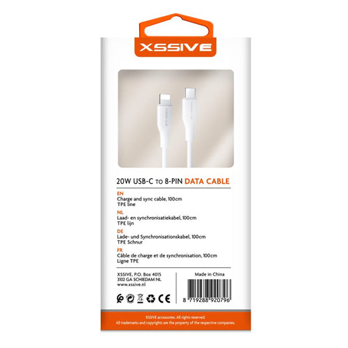 TPE TYP-C CABLE 1M C/L / FOR IPHONE 1M XSSIVE