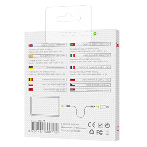 D-Power Câble Type C vers Type C 1m F9000