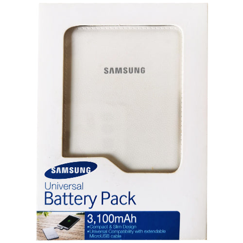 SAMSUNG POWER BANK EB-P310 MICRO USB WHITE 3100 MAH