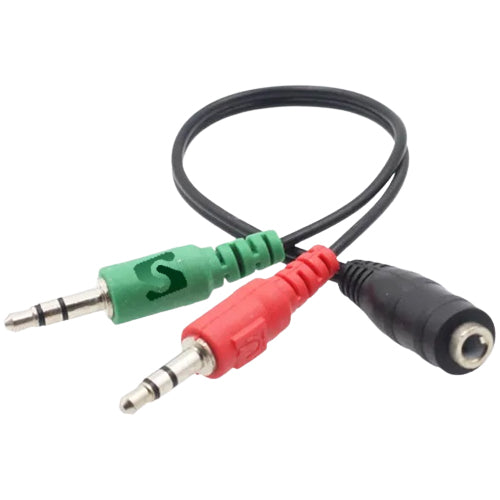 JACK 3.5MM Y - 2 MALE TO 1 FEMALE - 3POLES SMART 2 LINK