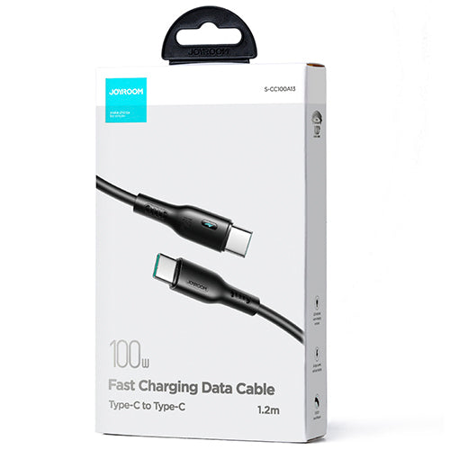 USB C CABLE - USB C 100W 1.2M JOYROOM S-CC100A13 - BLACK