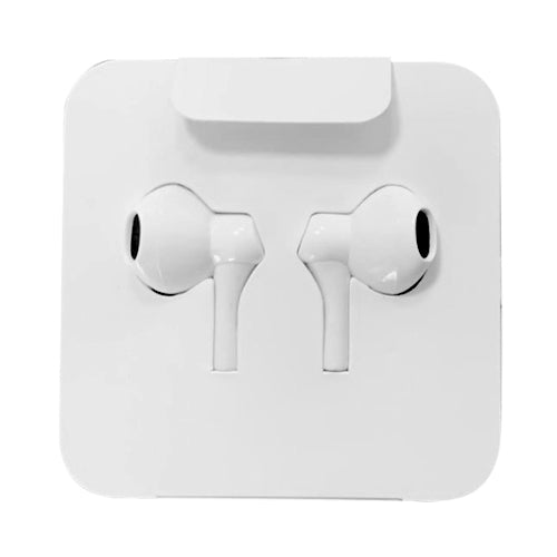 STEREO WHITE JACK 3.5MM EARPHONES - WITHOUT WHITE BLISTER