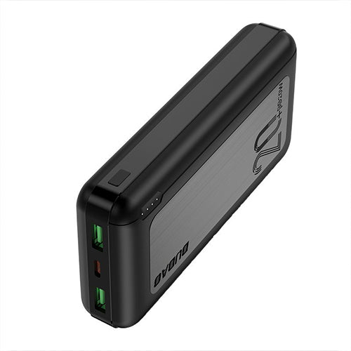 DUDAO POWERBANK 20000 MAH POWER DELIVERY 20 W QUICK CHARGE 3.0 2X USB / USB TYPE C K12PQ - BLACK