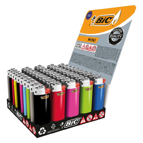 50 BIC J25 LIGHTERS WITH DISPLAY