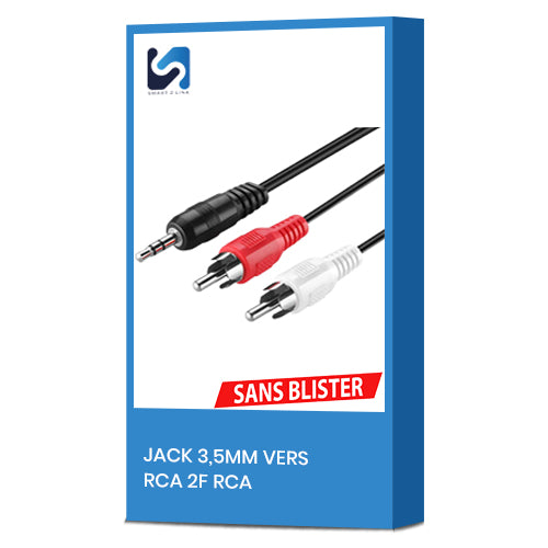 JACK 3,5MM VERS RCA 2F RCA SMART 2 LINK