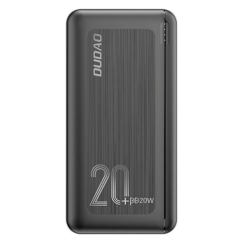 DUDAO POWERBANK 20000 MAH POWER DELIVERY 20 W QUICK CHARGE 3.0 2X USB / USB TYPE C K12PQ - BLACK