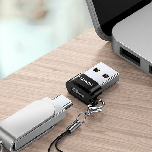 ADAPTATEUR USB C FEMELLE - USB MÂLE UGREEN US280 - NOIR