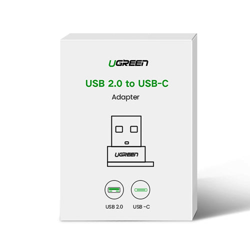 ADAPTATEUR USB C FEMELLE - USB MÂLE UGREEN US280 - NOIR