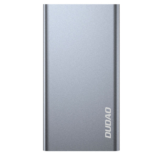 DUDAO METAL POWER BANK WITH LED INDICATOR 10000MAH SILVER K5PRO