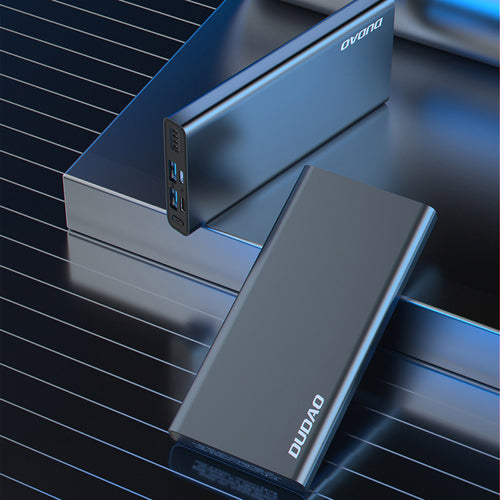 DUDAO METAL POWER BANK WITH LED INDICATOR 10000MAH SILVER K5PRO