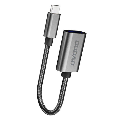 DUDAO OTG USB 2.0 TO USB TYPE C ADAPTER CABLE GRAY L15T