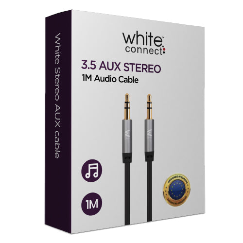 AUDIO CABLE FULL BASS JACK 3.5MM WHITE ORIGINAL