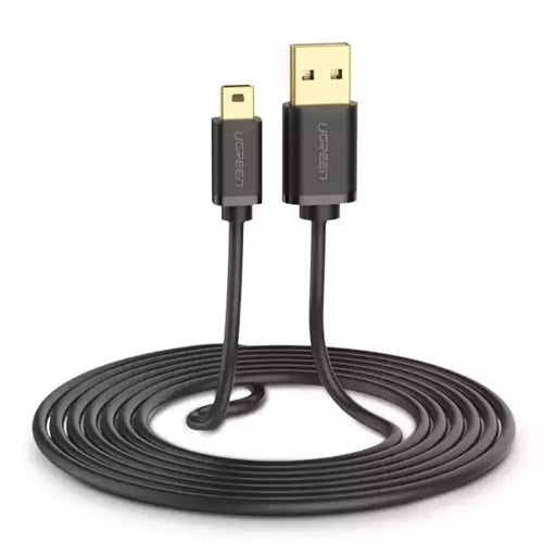 UGREEN USB CABLE - MINI USB CABLE 480 MBPS 1.5M BLACK US132