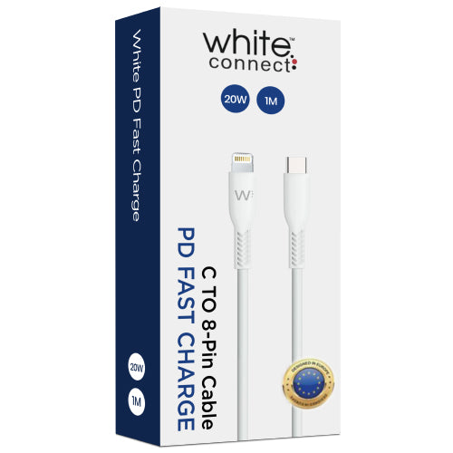 USB PD WHITE CONNECT LIGHTNING TO TYPE-C CABLE