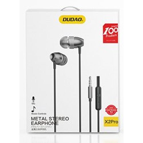 DUDAO WIRED IN-EAR HEADPHONES WITH 3.5MM MINI JACK GRAY X2PRO GRAY