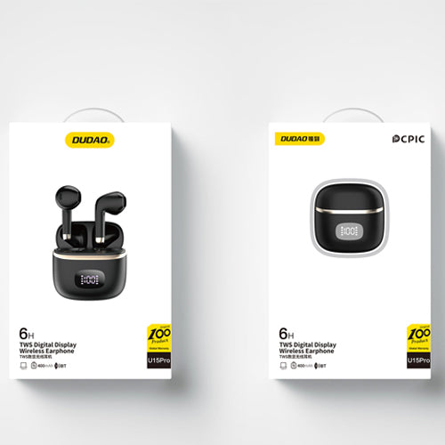 DUDAO U15PRO TWS WIRELESS HEADPHONES - BLACK