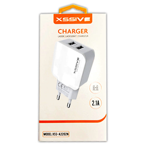 XSSIVE DOUBLE USB-A / 2.1A CHARGER
