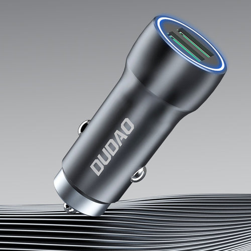 DUDAO 2 X USB 3A 18W GRAY R4+ FAST CAR CHARGER