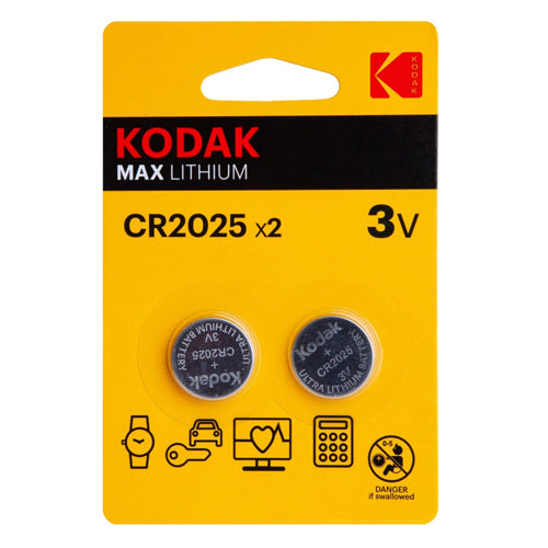 KODAK MAX LITHIUM CR2025 BLIST 2