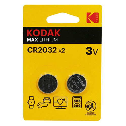 KODAK MAX LITHIUM CR2032 BLIST 2