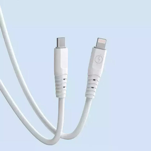 DUDAO CABLE, USB TYPE C CABLE - LIGHTNING 6A 65W PD WHITE TGL3X
