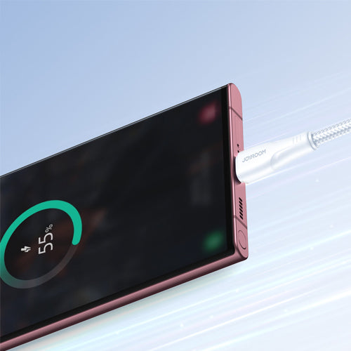 JOYROOM USB CABLE - SURPASS SERIES USB C 3A FOR FAST CHARGING AND DATA TRANSFER 1.2M WHITE S-UC027A11