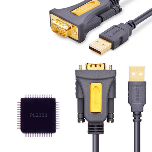 CÂBLE ADAPTATEUR UGREEN USB-A - DB9 RS-232 1,5 M GRIS CR104