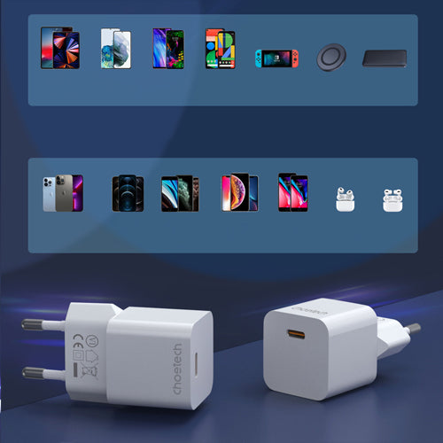 CHARGEUR CHOETECH 20W USB TYPE C PD5010