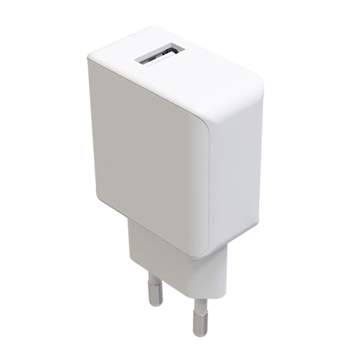 PACK CHARGEUR SECTEUR 1 PORT USB 2,1A + CABLE USB LIGHTNING, BLANC-WAVE